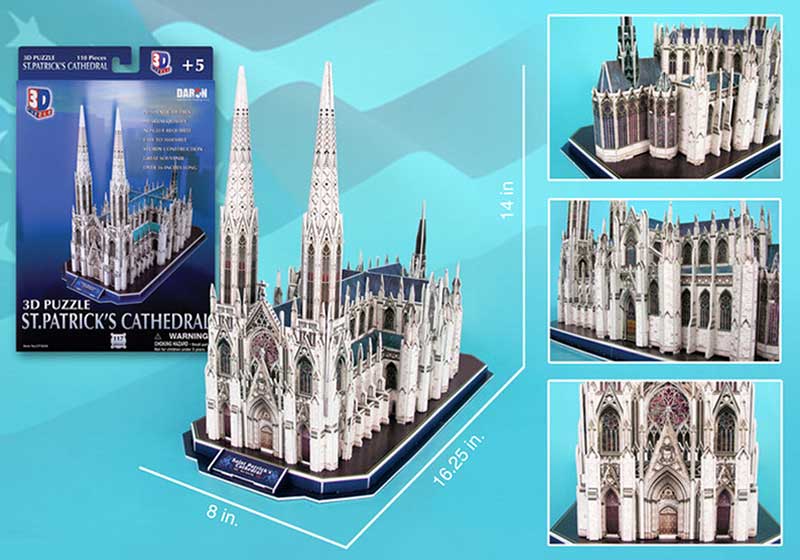3D st. Patrick Cathedral puzzle