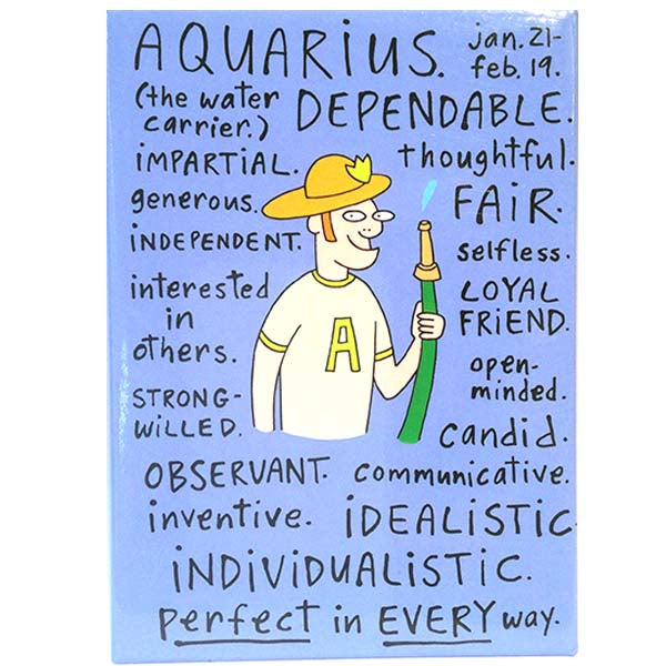 Aquarius Horoscope magnet positive traits