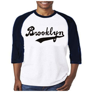 Brooklyn Script Baseball tee