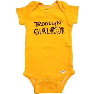 Brooklyn Girl  baby Onesie
