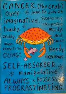 Cancer Zodiac Fridge Magnet Negative Traits