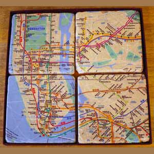NYC Subway map coasters