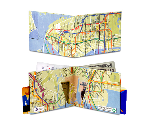 NYC Subway Map, Mighty Wallet