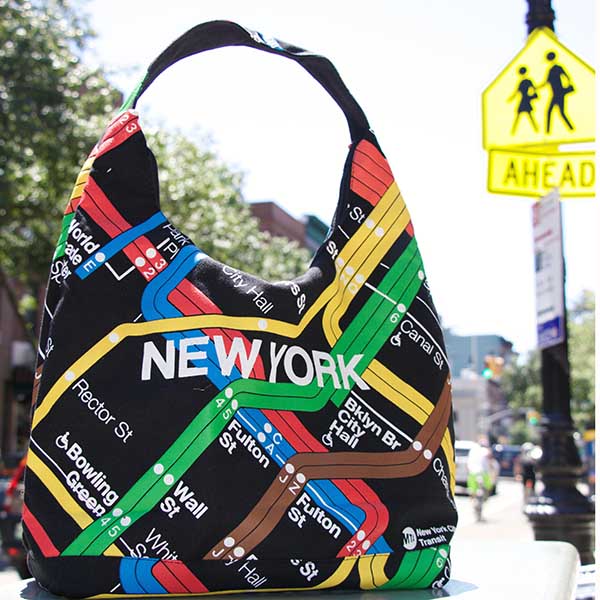 NYC Subway map canvas Tote