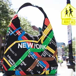 NYC Subway map canvas Tote
