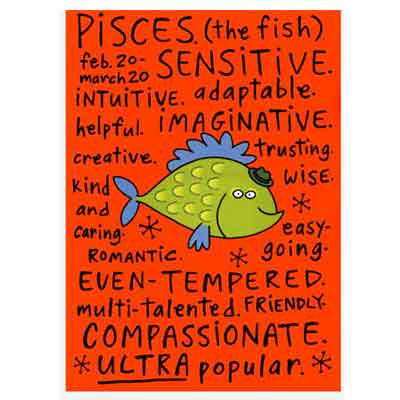 pisces positive traits fridge magnet