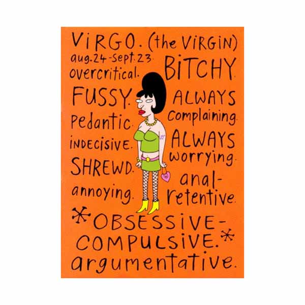 virgo negative traits fridge magnet