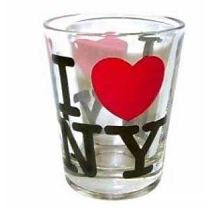 I love new york shot glasses