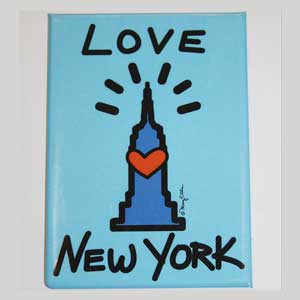 Empire State Building love NY Magnet