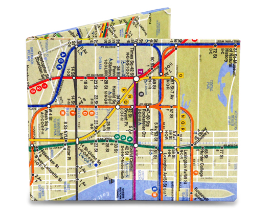 NYC Subway Map, Mighty Wallet