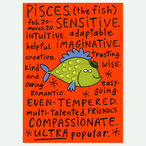Pisces positive traits fridge magnet