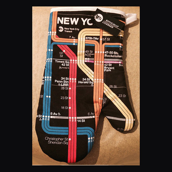 New York Subway map  potholder set.