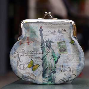 Lady Liberty Coin Purse Souvenir