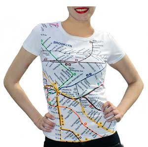 NYC subway Lines t-shirt
