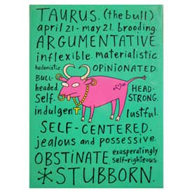 taurus zodiac magnet