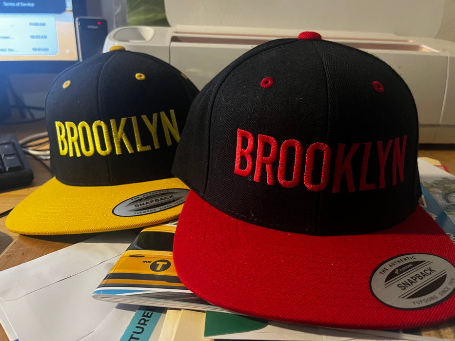 Brooklyn Embroidered Snapback hats