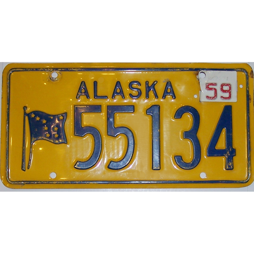 License Plates Authentic Vintage