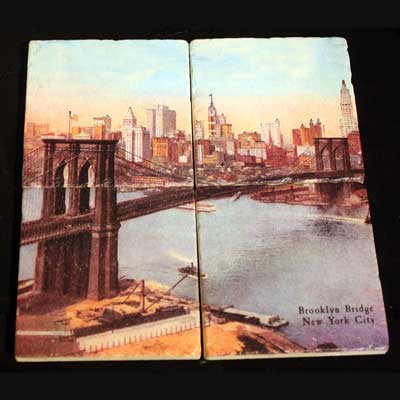 Brooklyn Bridge Marble Coasters