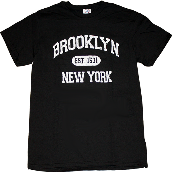 Brooklyn, NYC T-Shirt in White/Black : Exit9 Exclusive - Exit9