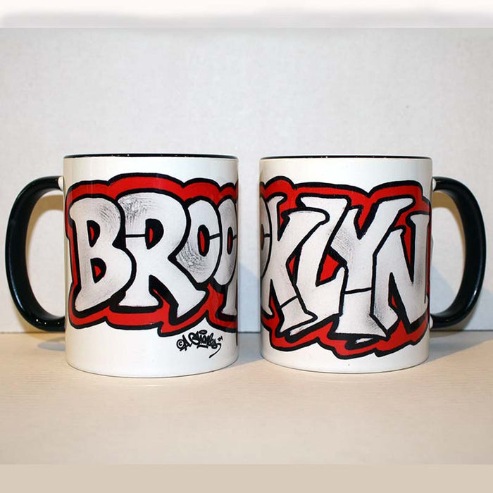 Brooklyn graffiti souvenir mug