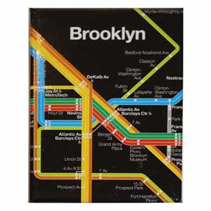 Brooklyn subway line Souvenir Magnet