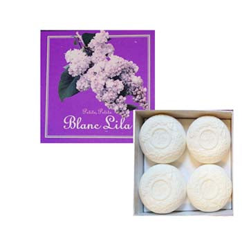 Petite, Petite Blanc Lila Soap, 4 Soap Bar Set Gift Boxed