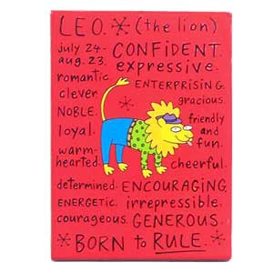 Leo Horoscope Fridge Magnet positive Traits