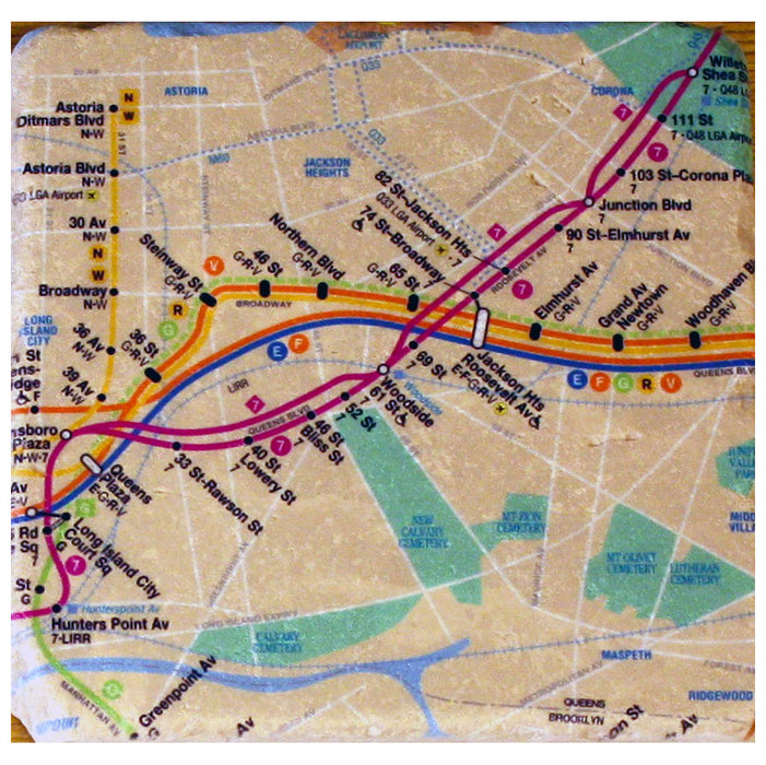 NYC Subway map coasters
