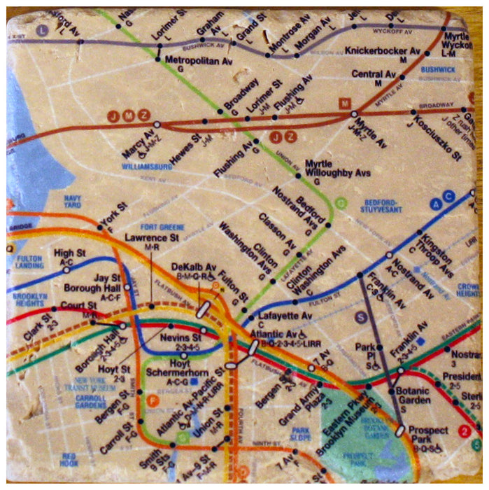 NYC Subway map coasters