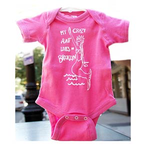 My Crazy Aunt lives in Brooklyn baby Bodysuit