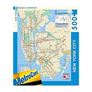 New York City Subway Map 500 Pieces Jigsaw Puzzle