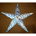 Rhode Island, recycled license plate wall star