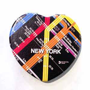 New York City Heart Compact Souvenir Mirror