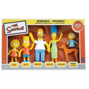 The Simpsons Bendable Figures 90年代 1990 Jesco Vintage Simpsons Rubber Bendable Figure Set of 4