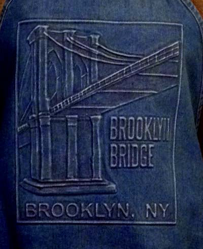 Brooklyn Bridge Denim Kitchen Apron