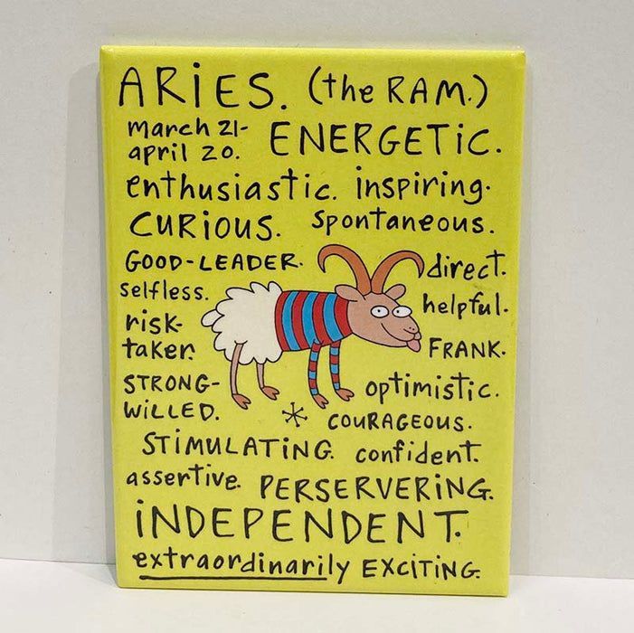 Aries Zodiac sign positive traits magnet
