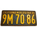 California world's fair license plate