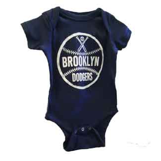 Brooklyn Dodgers baby Onesies