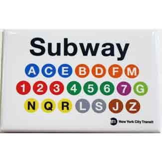 New York City Subway magnet souvenir