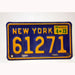 New York Vintage 1973 motorcycle license plate