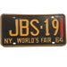 license plate, NY