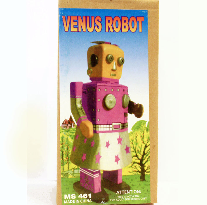 Venus Robot Girl windup tin toys