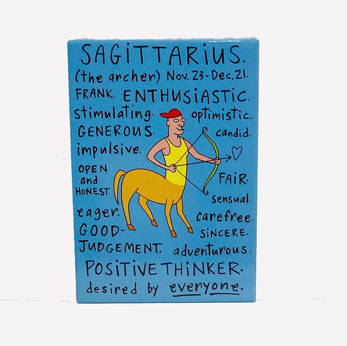 Sagittarius Positive Traits Fridge magnet
