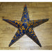 Recycled licensed plate wall star